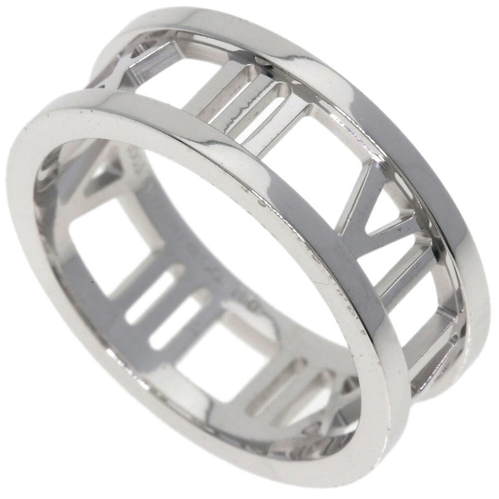 Tiffany & Co. Atlas Open Ring, 18K White Gold, Women's Ring.